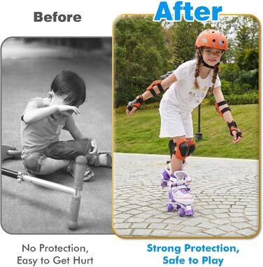 Дитячий шолом Kinderhelm для велосипеда, скейтборда, роликів, самоката, 50-54 см, регульований, CE-сертифікація, оранжевий