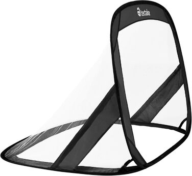 Набір з 2 футбольних воріт tectake, міні pop-up ворота для дітей і дорослих, саморозкладні, для саду, з сумкою для перенесення, різні моделі, чорні