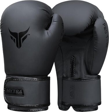 Жіночі боксерські рукавички Mytra Fusion 8oz для MMA, кікбоксингу, чорні