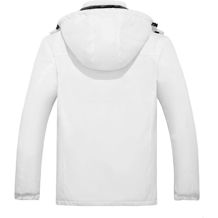 Чоловіча гірськолижна куртка Wantdo з флісовою підкладкою, водонепроникна та дихаюча, для активного відпочинку, з капюшоном, вітрозахисна, розмір XXL