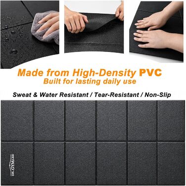 Walking Pad килимок для бігової доріжки, антиковзкий, шумоізоляційний, з високощільним PVC 140x60x0.6 см