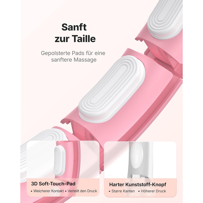 Хула-хуп MERACH з лічильником калорій та вагами, тихий, знімний, для талії 84-144 см, для спалювання жиру та кардіотренувань, домашній фітнес-інвентар