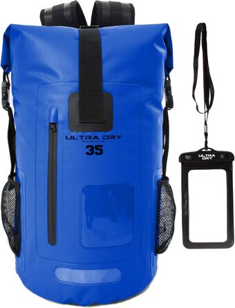 Водонепроникний рюкзак Dry Bag преміум-класу 35/55L, мішок для телефону, ідеальний для водних видів спорту, походів, риболовлі та кемпінгу (Блакитний)