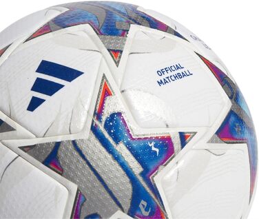 Футбольний м'яч adidas UCL Pro, розмір 5, білий/сріблястий/блакитний, офіційний м'яч Ліги чемпіонів, для матчів, преміум-якість