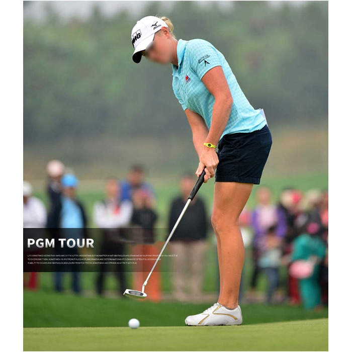 Водонепроникні гольф-туфлі PGM для жінок (36 EU, золоті)