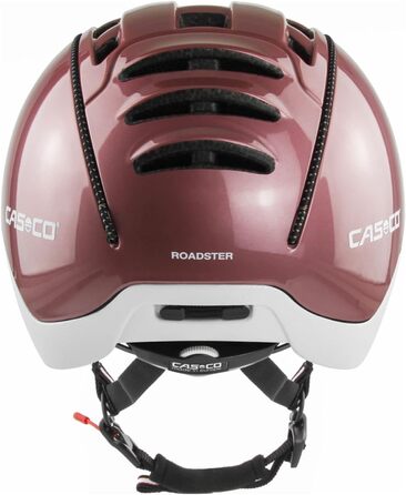 Жіночий велосипедний шолом Casco Roadster, рожево-білий, M (55-57 см)