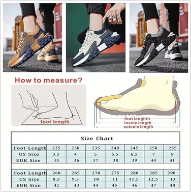 Чоловічі спортивні кросівки для активного відпочинку з повітряною подушкою, еластичною стрічкою, дихаючим матеріалом, 43 EU, чорний