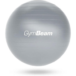 Гімнастичний м'яч GymBeam 85 см з насосом, сірий – для стабільності, зміцнення, профілактики та полегшення болю в спині
