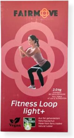 Еластичні стрічки FAIR Move для фітнесу та йоги, 100% натуральний латекс, 2 кг (червоний)