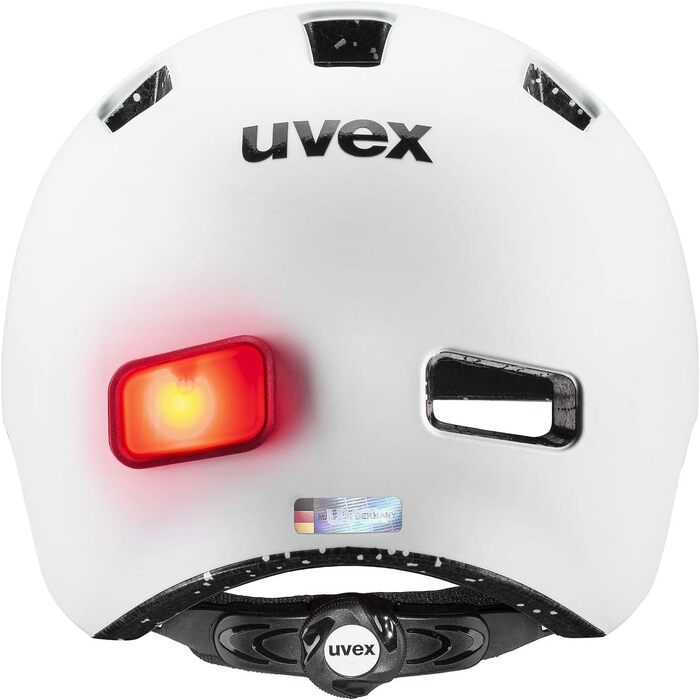 Велосипедний шолом uvex City 4 для міста з LED-світлом, регулюванням розміру, для жінок і чоловіків, легкий