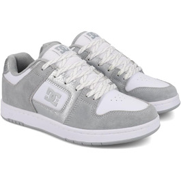 DC Shoes Manteca 4 - жіночі шкіряні черевики (40 EU, сірий/сірий/білий)