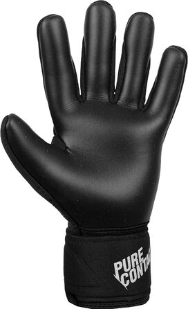 Воротарські рукавички Reusch Pure Contact Junior для дітей, чорні, розмір 5, з внутрішнім швом і Grip Infinity, для штучного газону