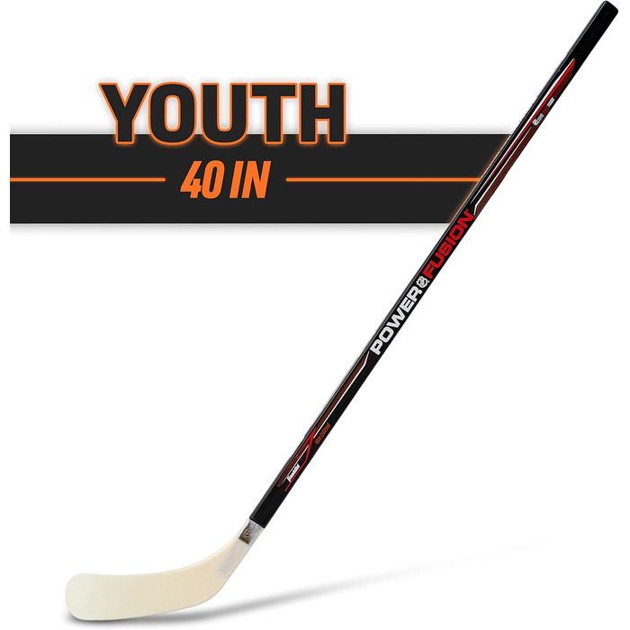 Хокейна ключка Franklin Sports NHL Power Fusion 40'' для дітей, ліва