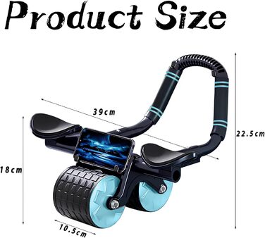 Ролер для пресу, тренажер для м'язів живота, автоматичний відскок, фітнес-обладнання для дому (чоловіки, жінки)