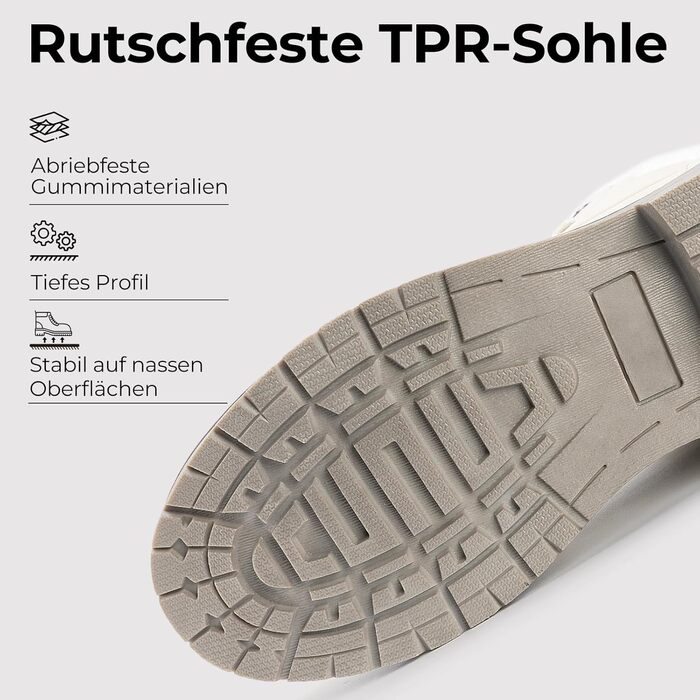 Чоботи зимові жіночі Mishansha Herren, теплі, з підкладкою, антиковзаючі, класичні, розмір 39-48 EU (47 EU, Бежевий)