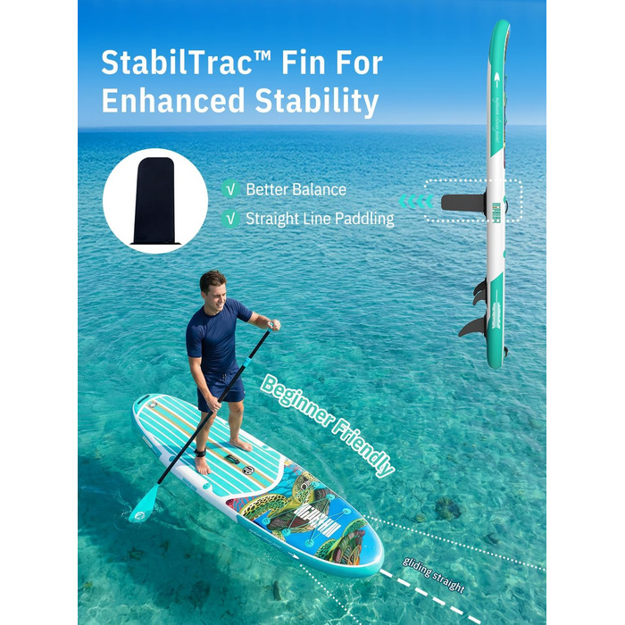 Надувне SUP-борд Niphean з сидінням та аксесуарами, 320 см, для 2 осіб, до 200 кг, для будь-якого рівня майстерності