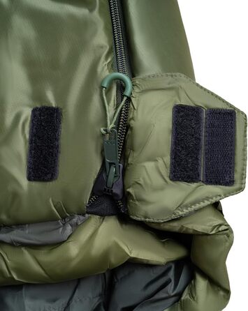 Сплячий мішок Alpinus Ultralight Pro 1000 для дорослих, 215 x 80 см, зелений, двошарова ізоляція, компресійний чохол