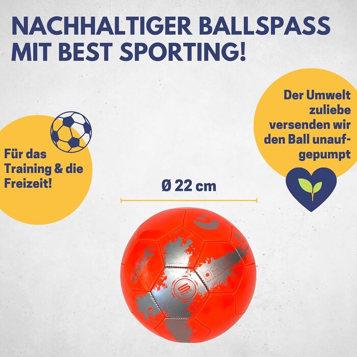 Футбольний м'яч BEST SPORTING Speed 2.0, розмір 5, дитячий, яскравий дизайн, для тренувань