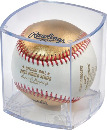 Офіційний м'яч World Series 2025 - Лос-Анджелес Доджерс | М'яч чемпіонів | Білий/Золотий, шкіра
