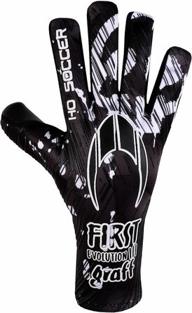 Воротарські рукавички HO Soccer First Evolution III Graffiti Creepy, для дітей, чорні/білі, розмір 3