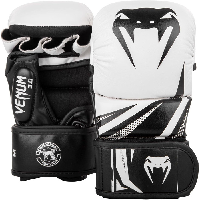 MMA рукавички для спарингу Challenger 3.0, білі/чорні, розмір L-XL