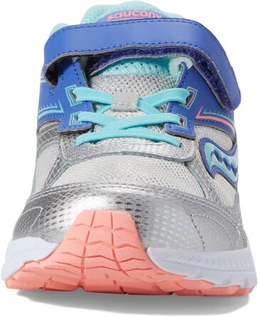 Дитячі кросівки Saucony Cohesion 14 Alternative Closure для малюків (4 Wide) сріблястого та персикового кольорів