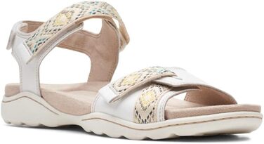 Сandal Clarks Amanda Sprint для жінок, біле шкіряне взуття, 36.5 EU