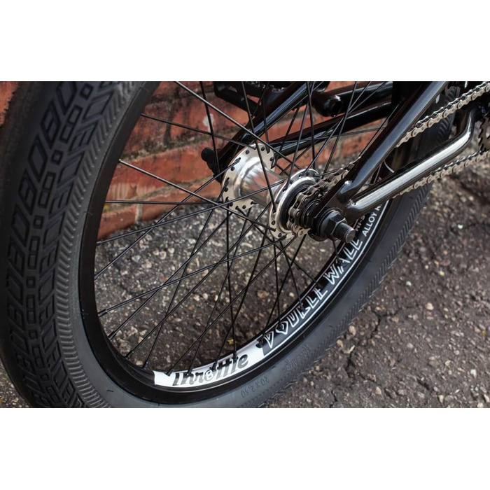 BMX велосипед Eastern Bikes Nightwasp 20 дюймів, легка хромолева рама, чорний