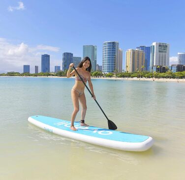 Z-Ray 11 Йога SUP надувна дошка для веслування з насосом, веслом і рюкзаком, товщина 15,2 см