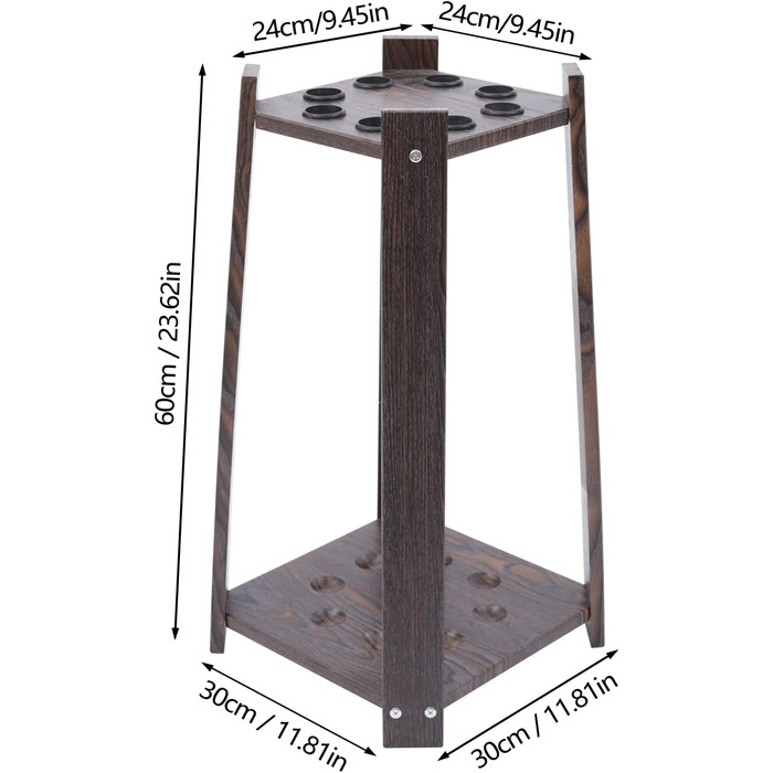 Підставка для більярдної кули (8 лунок), Sengfwin - аксесуар для більярдного столу, міцна, традиційна, економія місця