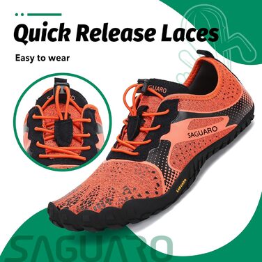 Кросівки SAGUARO Unisex для трейлраннінгу та фітнесу дихаючі помаранчеві 45 EU