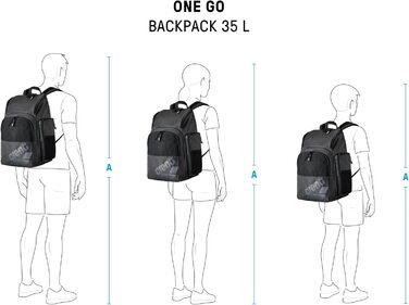 Спортивний рюкзак Arena Sportrucksack, 35 літрів, чорний