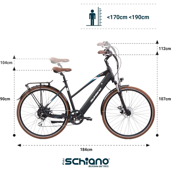 Електровелосипед F.lli Schiano E-Voke 28