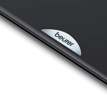 Ваги підлогові Beurer PS 240 з м'якою ручкою, підсвічуванням дисплея, чорні