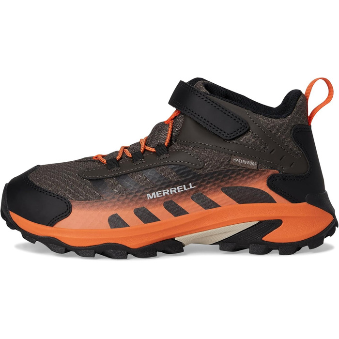 Черевики Merrell Moab Speed 2 Mid Waterproof з альтернативною застібкою (33 EU, Gunsmoke Orange)