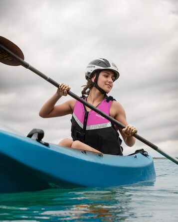 Owntop Жилет для плавання для дітей та підлітків. Легка унісекс жилетка з регулюванням, для каякінгу, риболовлі, плавання та інших водних видів спорту. Рожевий, розмір Jugend-XXS (30-40 кг, 70-80 см)