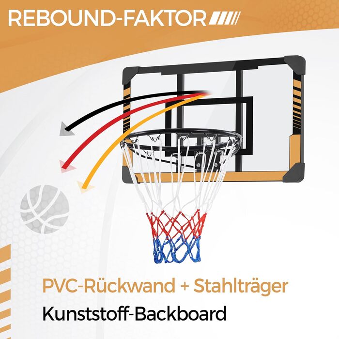 Регульована баскетбольна стійка Yaheetech з роликами, мобільна баскетбольна установка з можливістю заповнення водою або піском, підходить для використання в приміщенні та на вулиці, висота 216-246 см