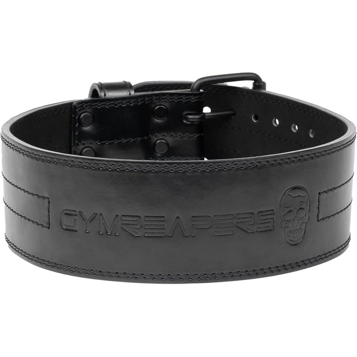 Пояс для важкої атлетики, 6 мм, натуральна шкіра, подвійні зубці, міцний, 10,2 см, сильна підтримка спини для важкої атлетики, присідання, пауерліфтинг, чорний, XL