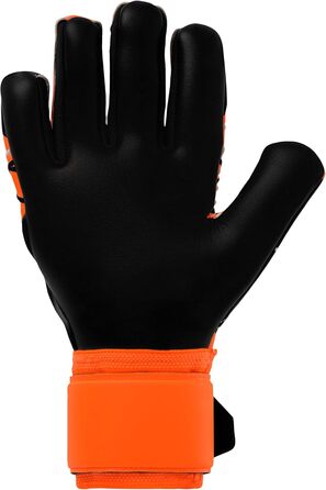 Воротарські рукавички Uhlsport Super Resist+ HN для дітей та дорослих, розмір 8.5, флуорансовий оранжевий/білий/чорний, для футболу