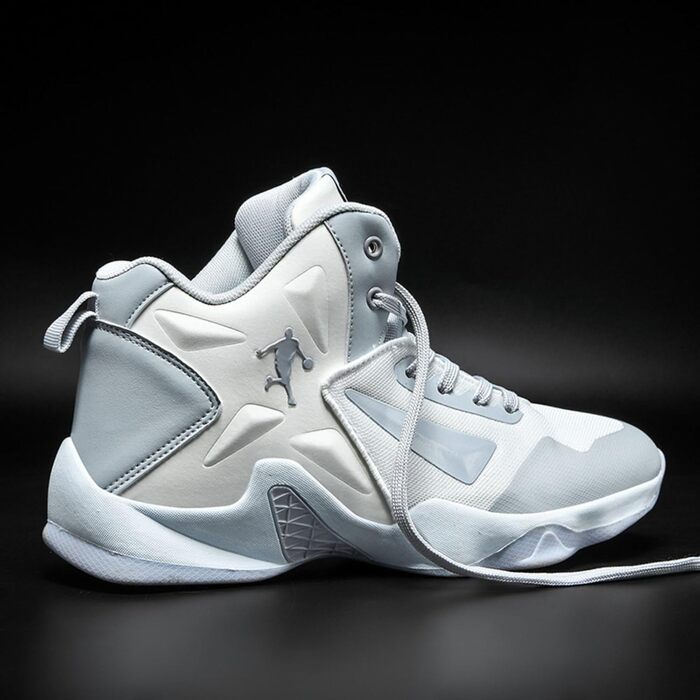 Баскетбольні кросівки High Top з антиковзким покриттям, легкі та зручні, розмір 43 EU, вузька колодка, білі