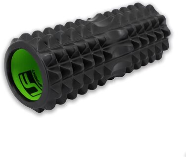 Масажер Urban Fitness для глибоких тканин, ролик для м'язової регенерації, чорний, піна