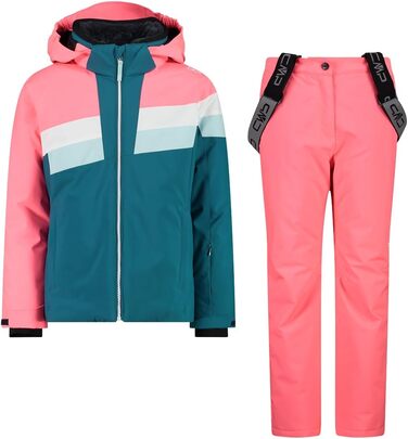 Дитячий комплект CMP Kid: куртка та штани, антрацит (110), неоново-фуксія / тіал