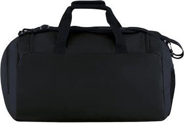 Спортивна сумка JAKO Classico Junior чорна 45x30x30 см для чоловіків, з внутрішньою кишенею, містким основним відділенням на двосторонній блискавці та сітчастою кишенею