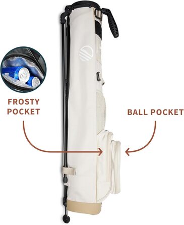 Гольф сумка Sunday Golf Loma XL: легка, з ременем та стійкою – для пітч-н-пут, Par 3 та Executive курсів