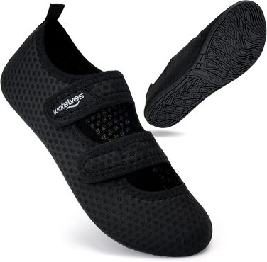 Шкарпетки для плавання та водних видів спорту WateLves: дихаючі, швидковисихаючі, унісекс, чорні, 40/41 EU