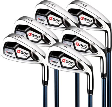 Набір гольф-клубів PGM для чоловіків – 9/12-ти частинний, драйвер Titan #1, міцні залізо, прощаючий паттер, для правшів та лівшів (9 гольф-клубів, графіт)