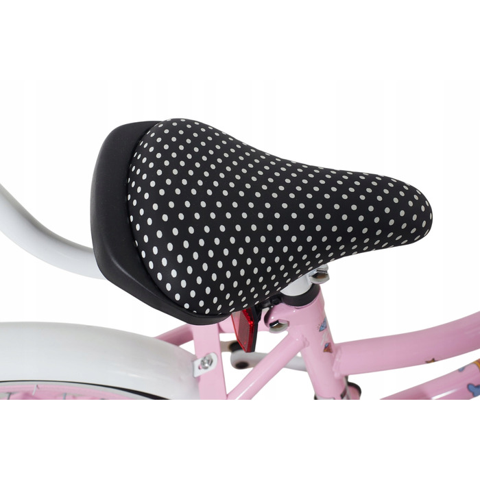 Дитячий велосипед 16 дюймів для дівчинки з ручкою-штовхачем, бічними колесами та кошиком Kimet