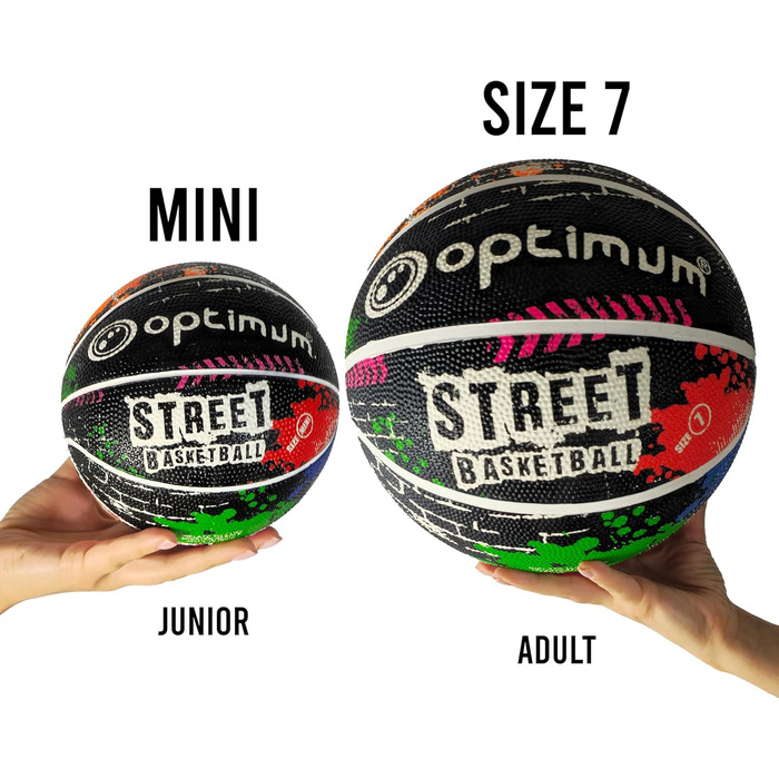 Баскетбольний м'яч Optimum Graffiti Street, розмір 7, для вулиці