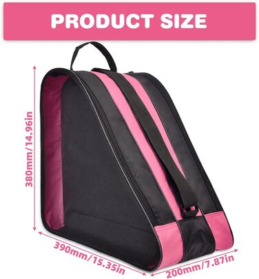 Сумка для роликових ковзанів/лиж, з регульованим ремінцем, дихаюча, для жінок, чоловіків, дітей