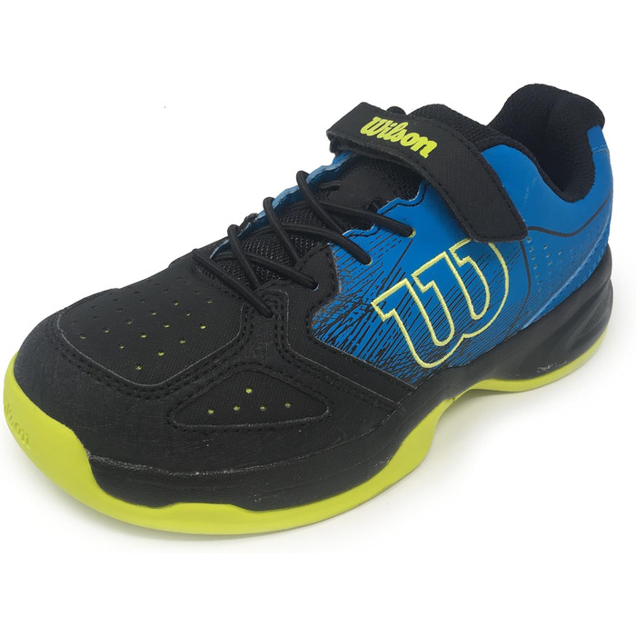 Тенісні кросівки Wilson Stroke Jr для дітей, 28 2/3 EU, блакитний/чорний, Hawaiian Surf, Black Lime Punch